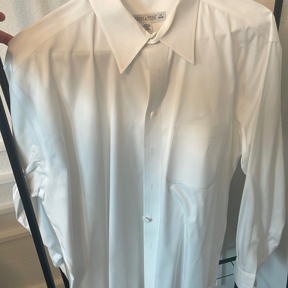 White Long Sleeve Button Up Shirt
